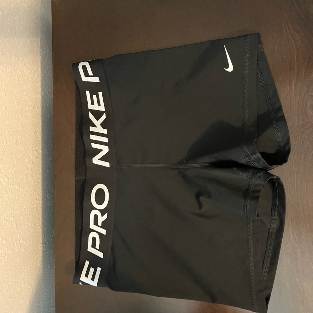 Nike Black Training Shorts with White Logo